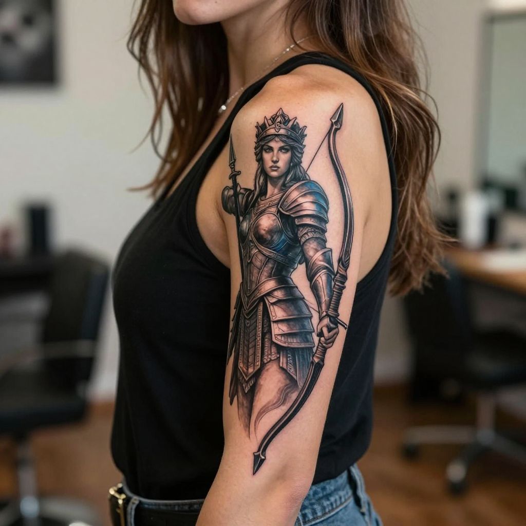 Warrior Goddess Figure