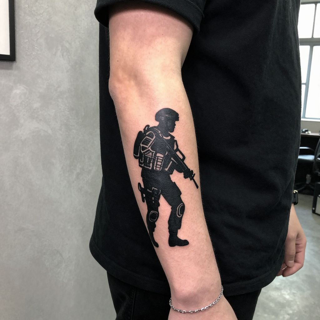 Modern Soldier Silhouette