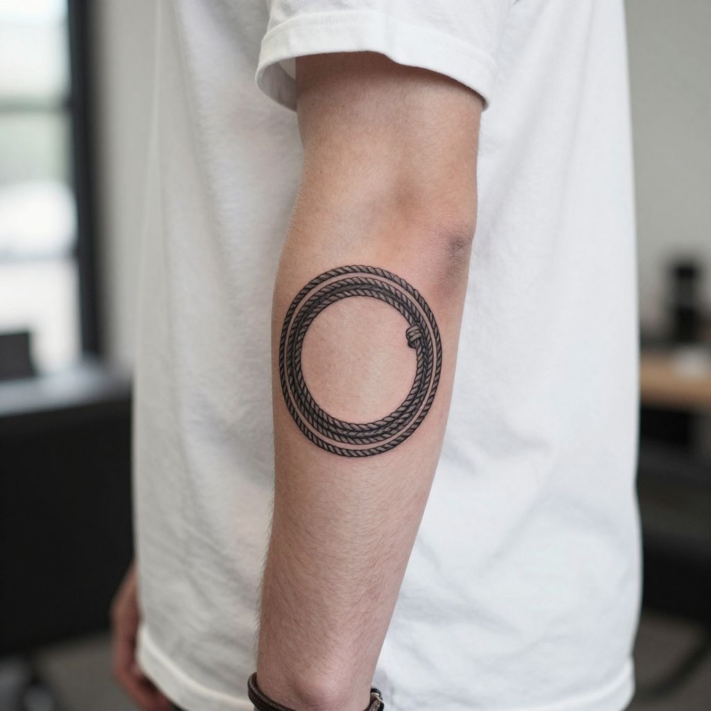 Lasso Circle with Intricate Rope Detail