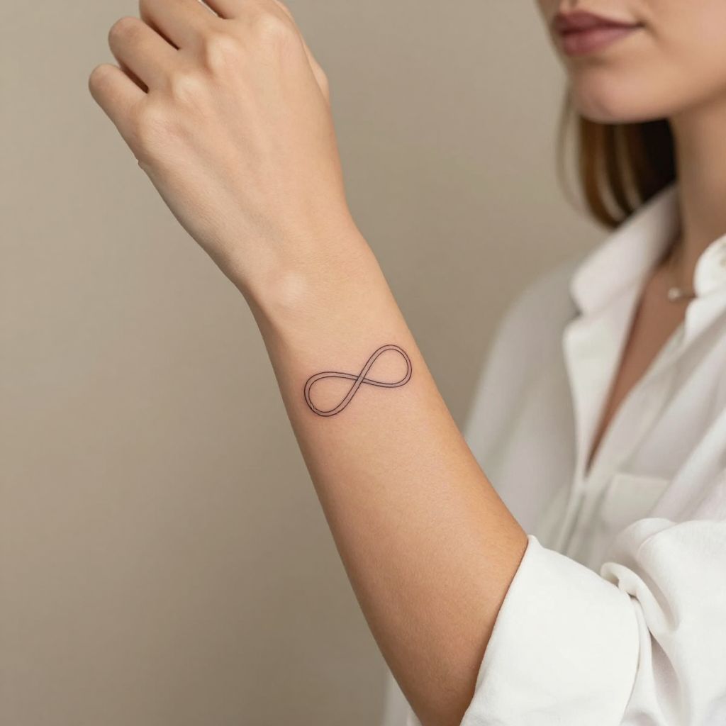 Infinity Loop wrist tattoo idea