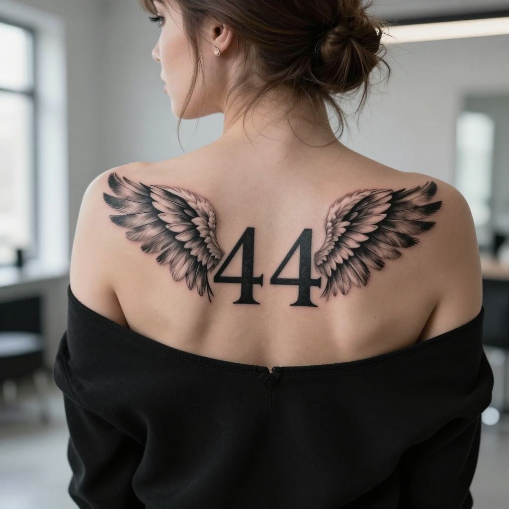 444 with Angel Wings