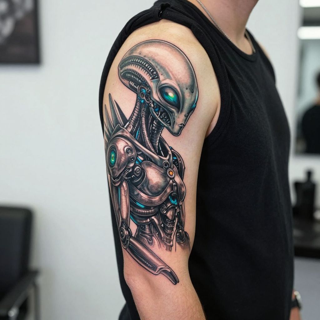 Alien and Robot Fusion