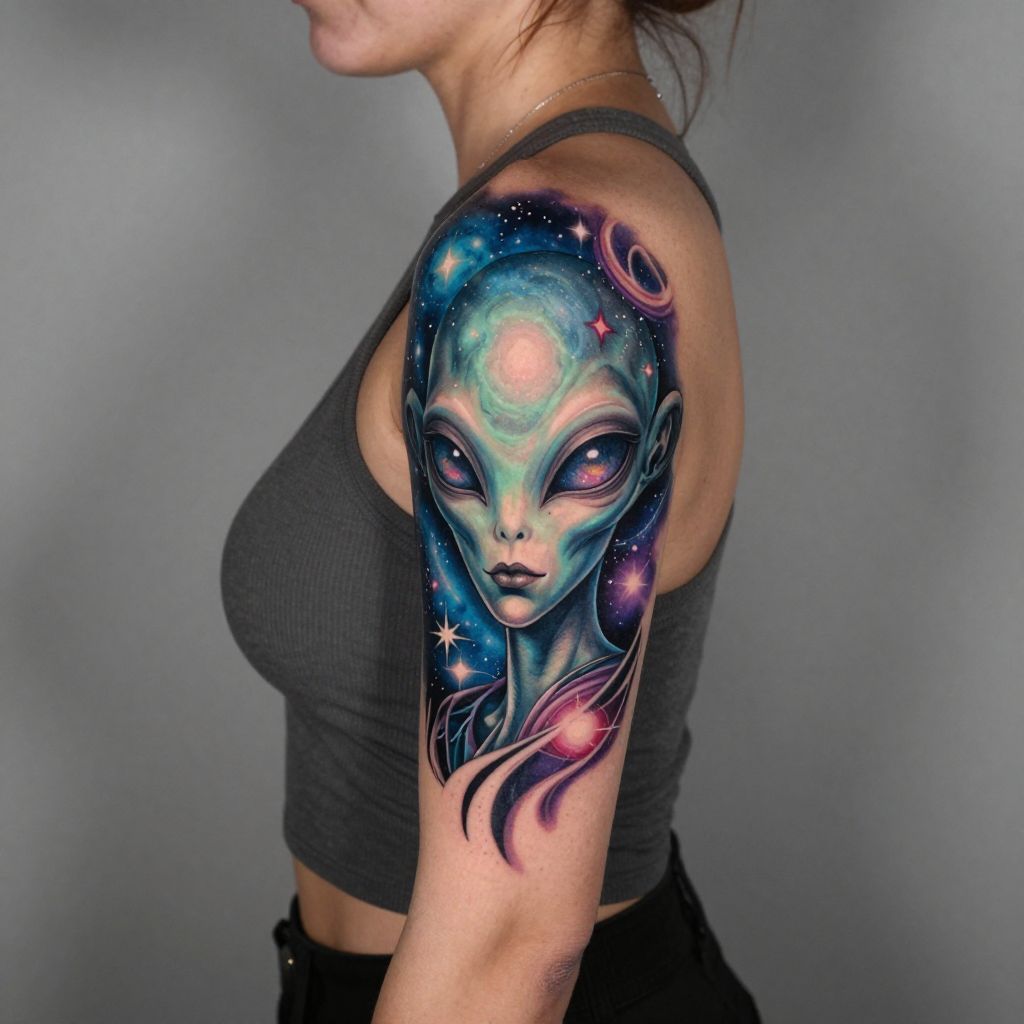 Cosmic Alien Portrait