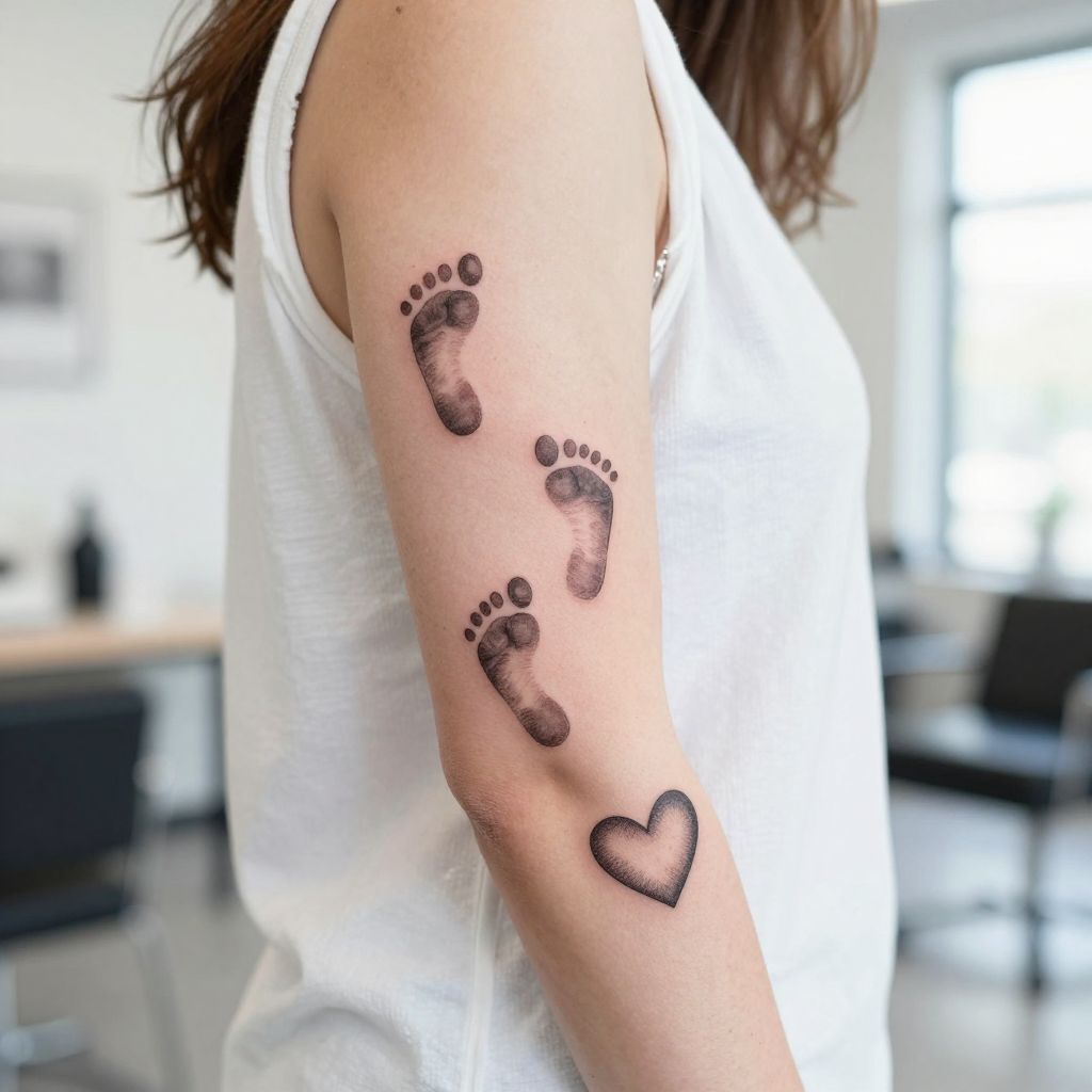 Footprint Trail Leading to Mom’s Heart