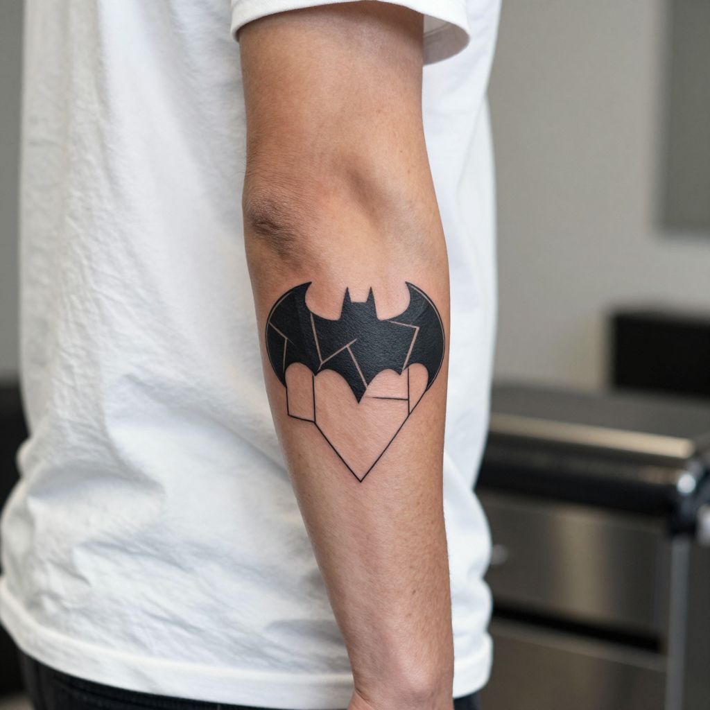 Batman Logo in Geometric Style