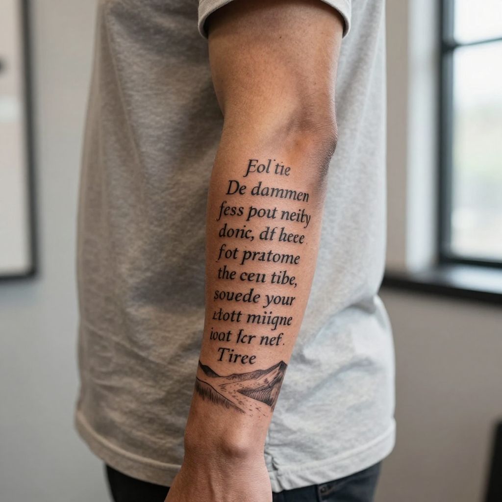 Psalm 23:4 tattoo idea