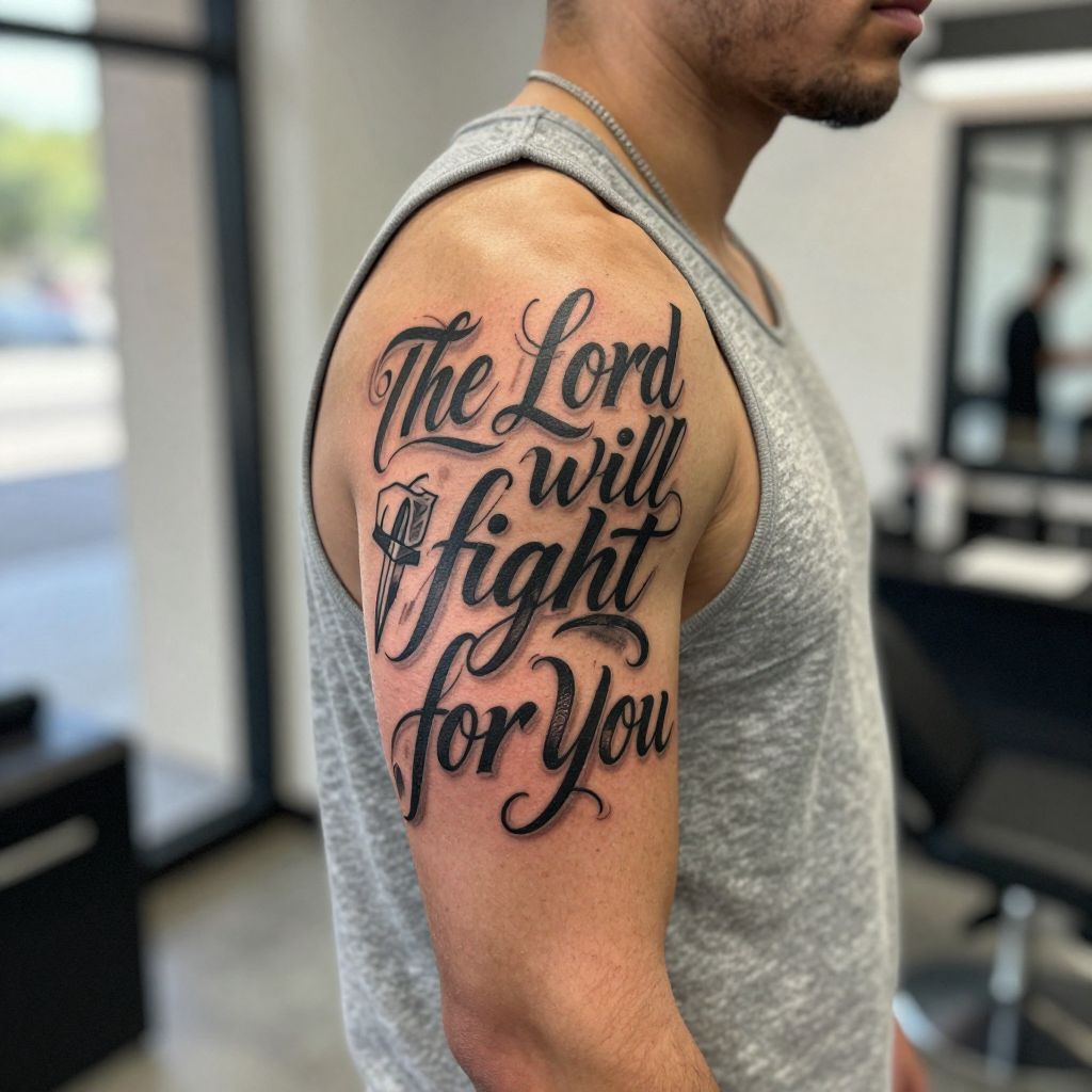 Exodus 14:14 tattoo idea