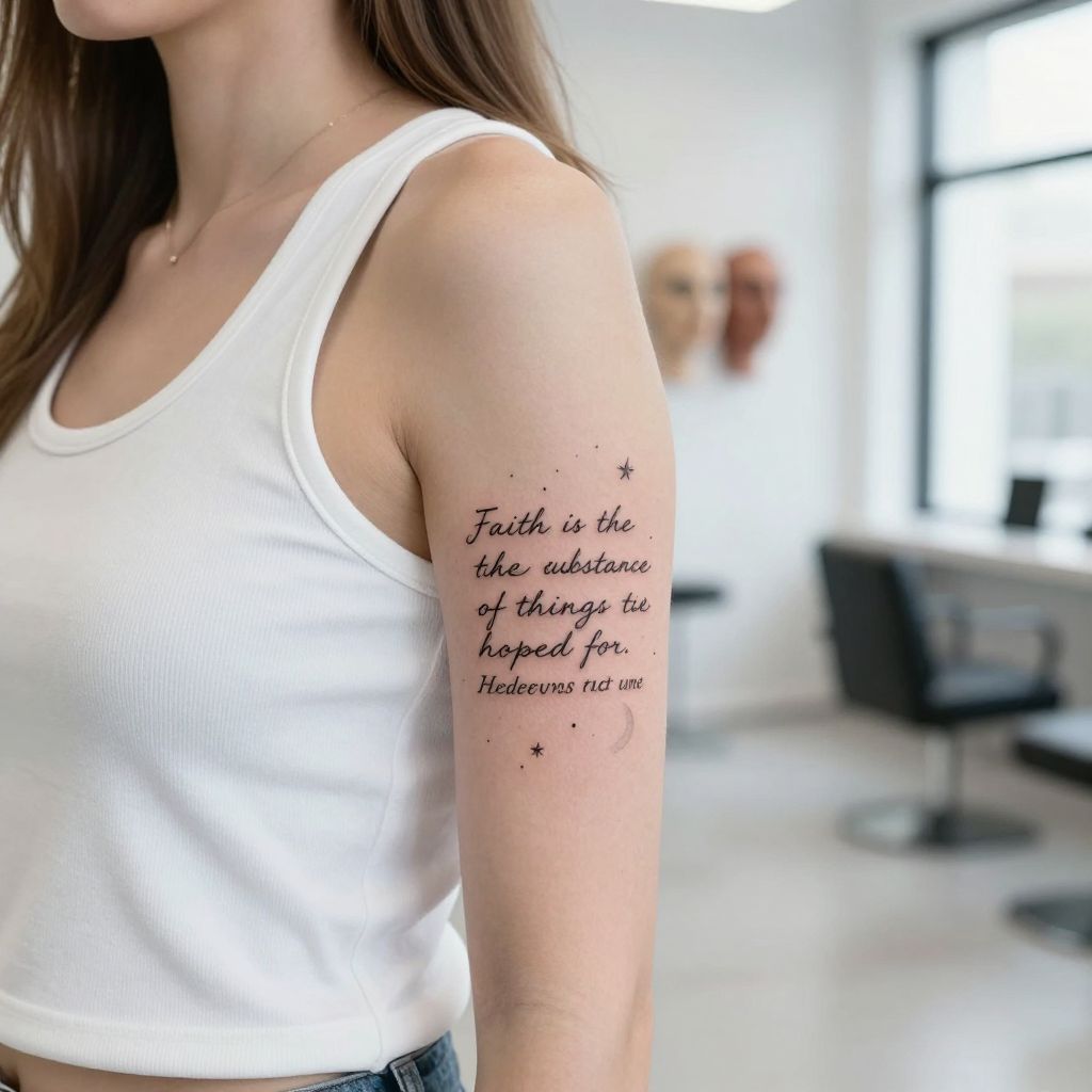 Hebrews 11:1 tattoo idea