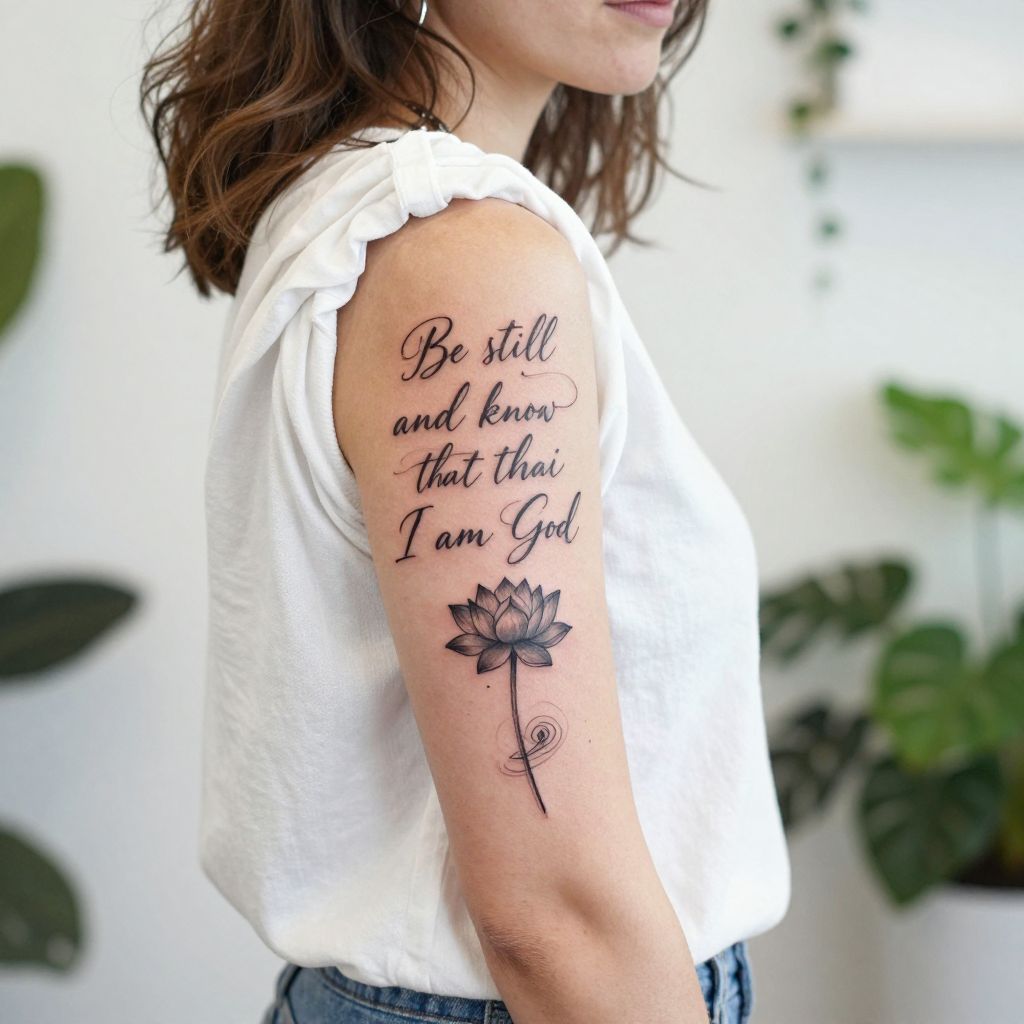 Psalm 46:10 tattoo idea