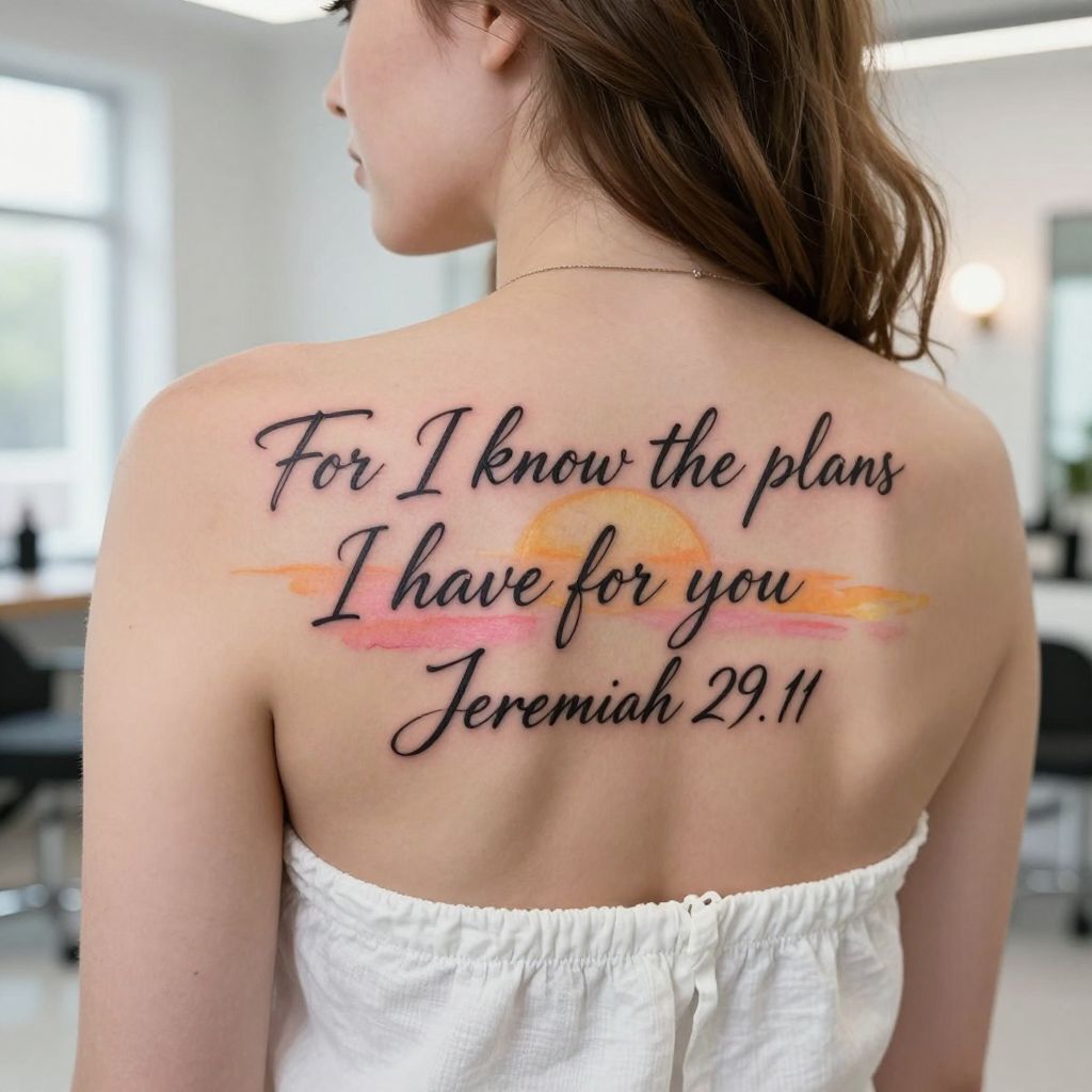 Jeremiah 29:11 tattoo idea