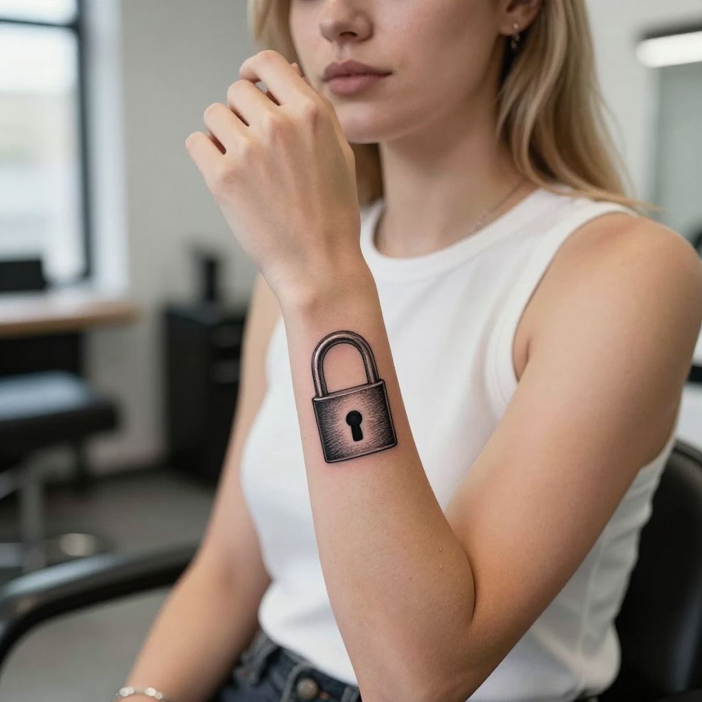 Lock and Key tattoo