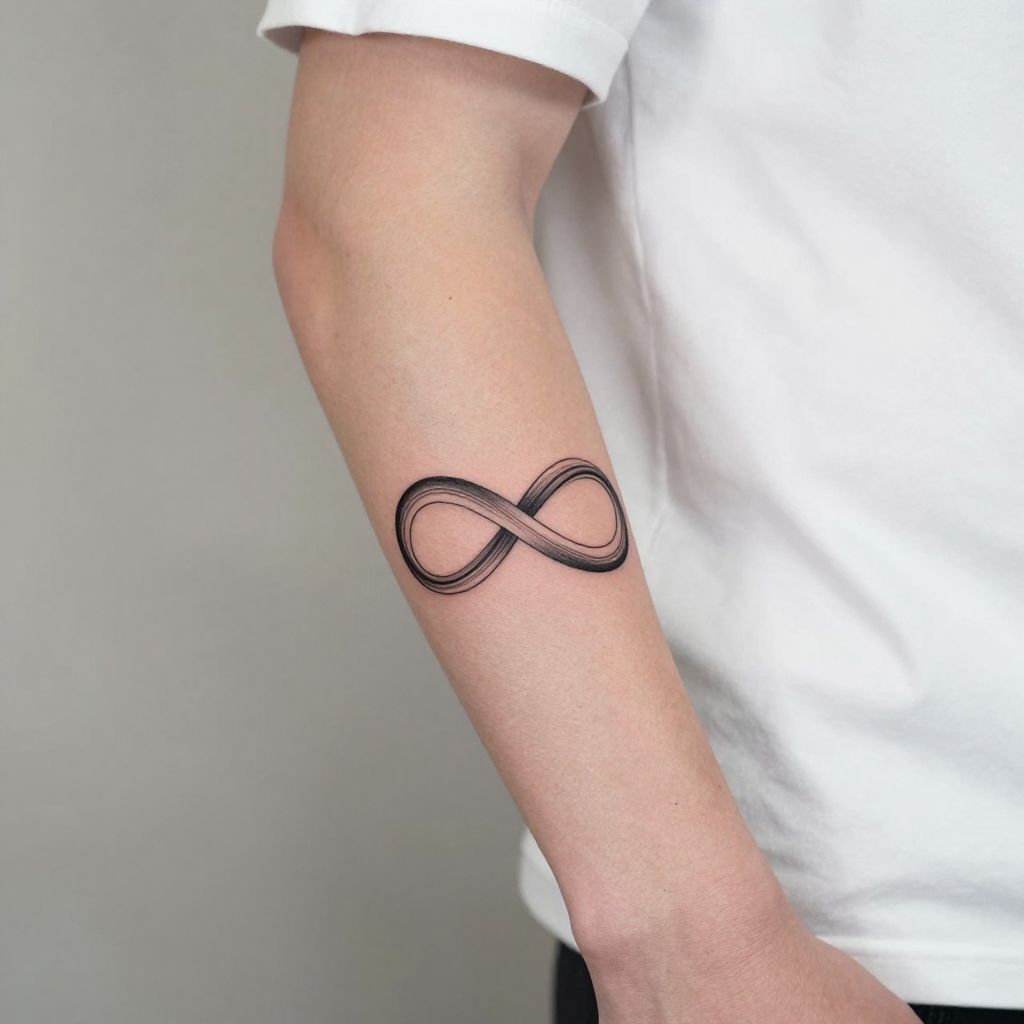 Infinity Symbol with Brother Text