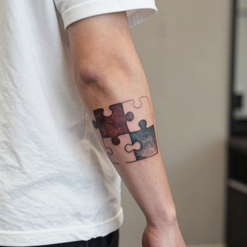 Puzzle Piece Tattoos