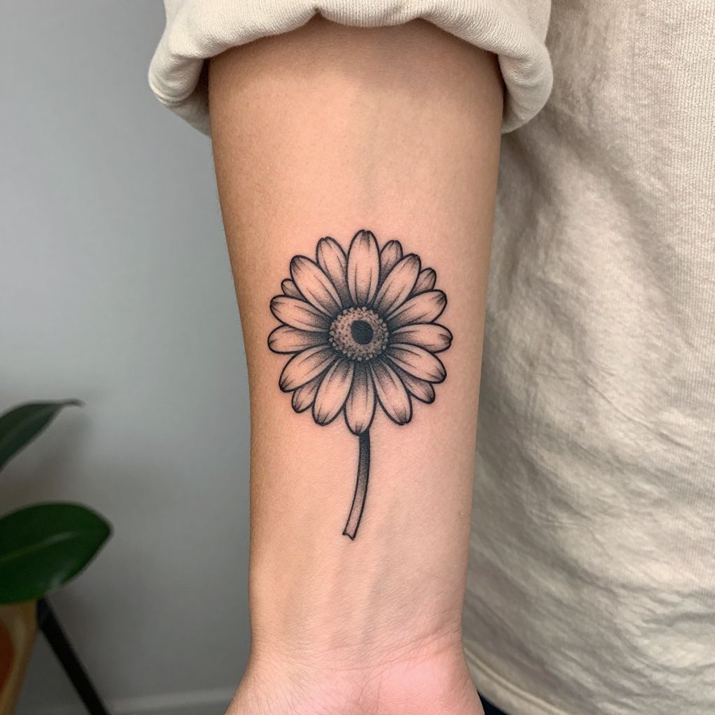 Classic Single Daisy on the Wrist