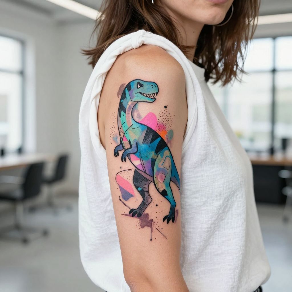Abstract Dino Shapes