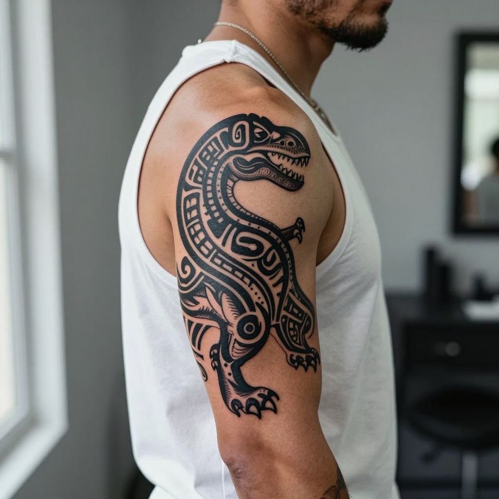 Tribal Dino Design