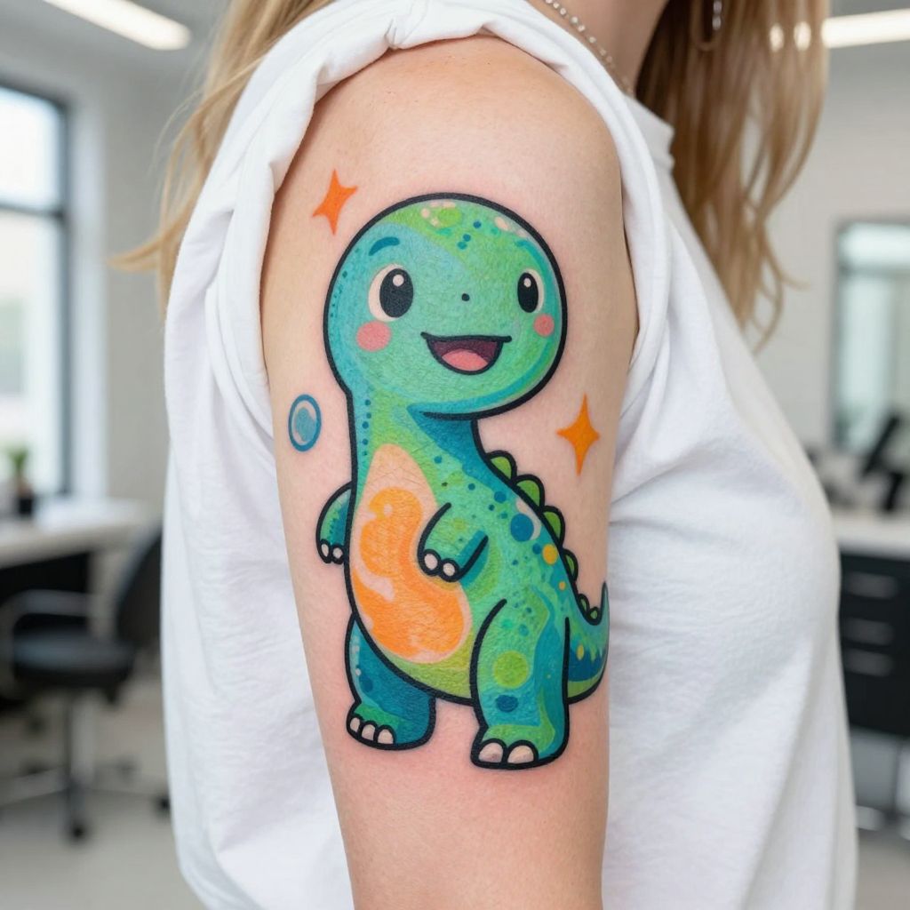 Cute Cartoon Dino