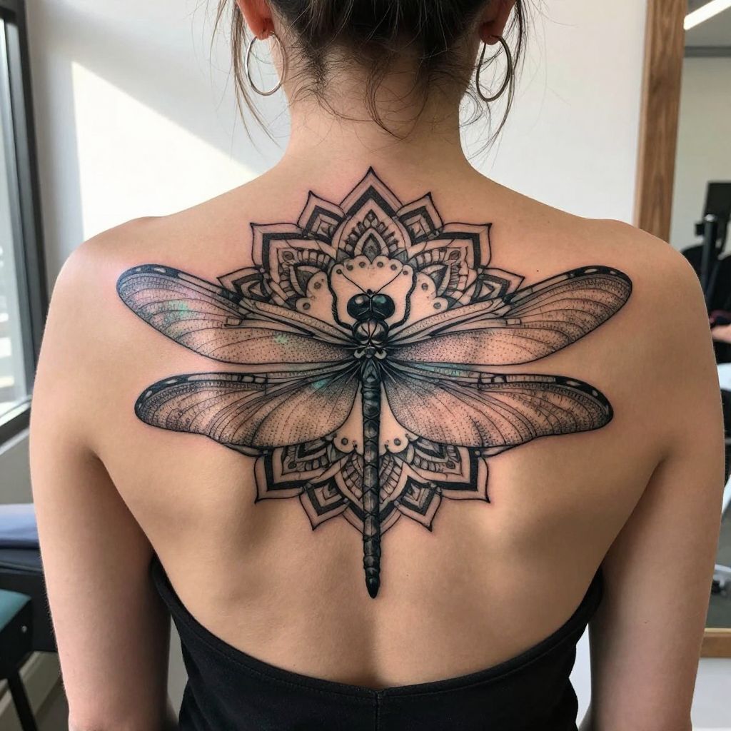 Dragonfly Mandala Fusion