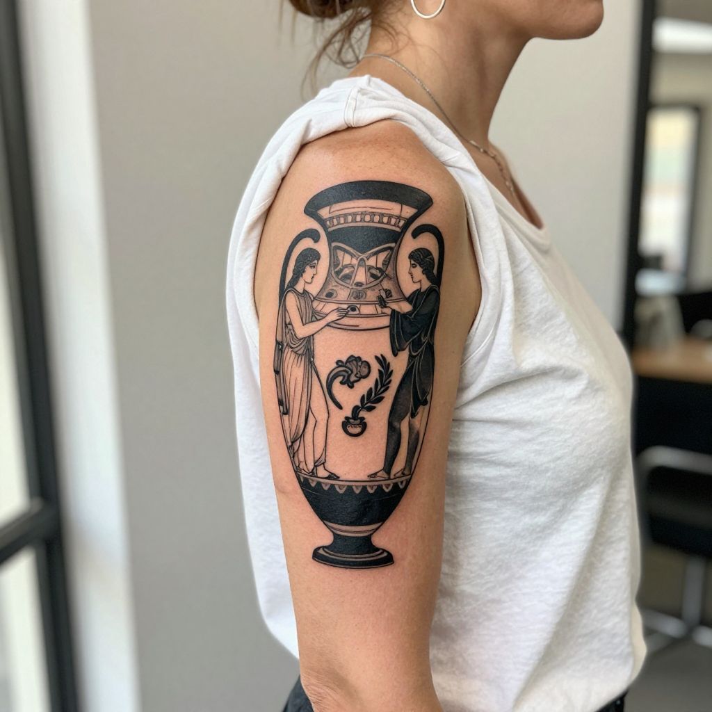 Ancient Greek Vase Tattoo