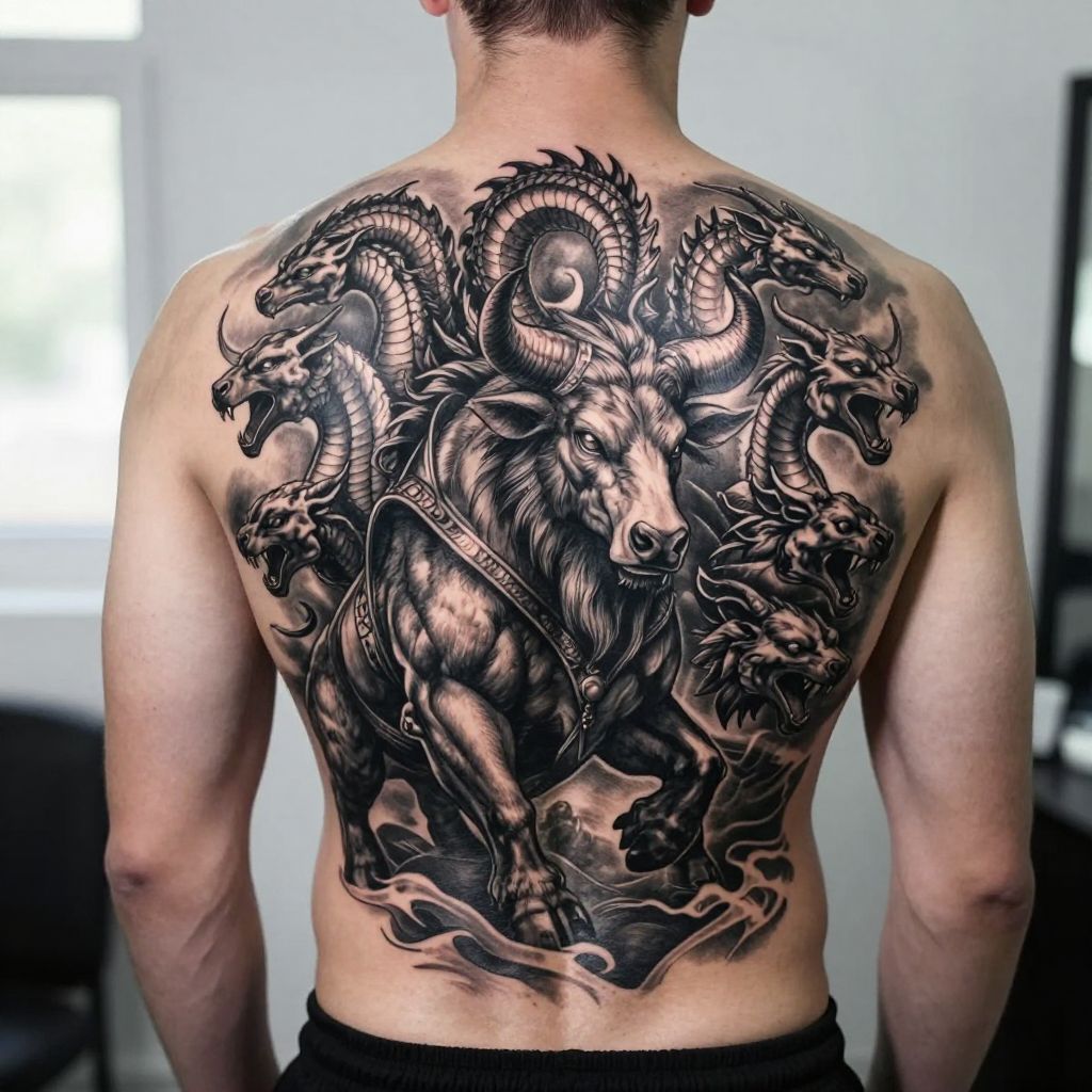 Greek Mythical Creatures Tattoo