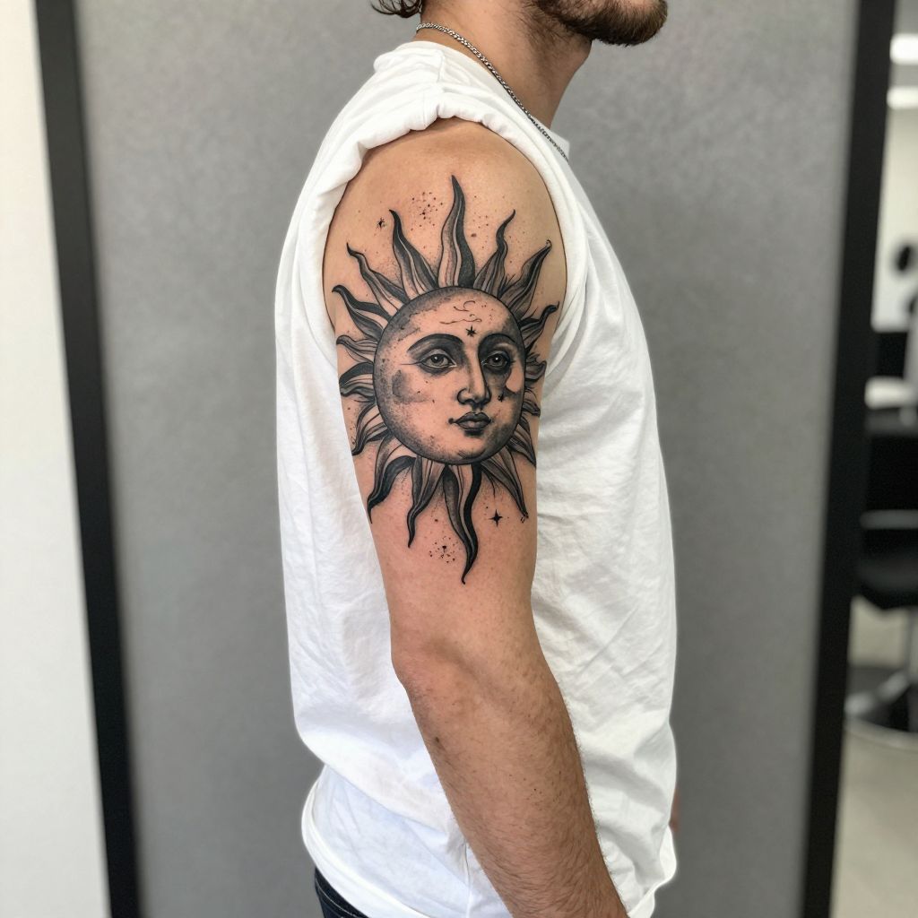 Celestial Sun and Moon
