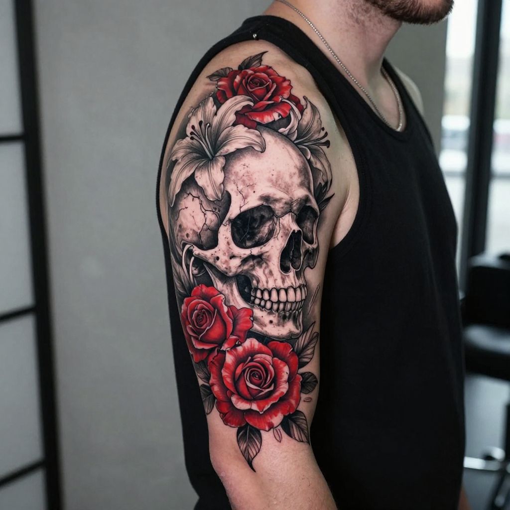 Floral Skull Fusion