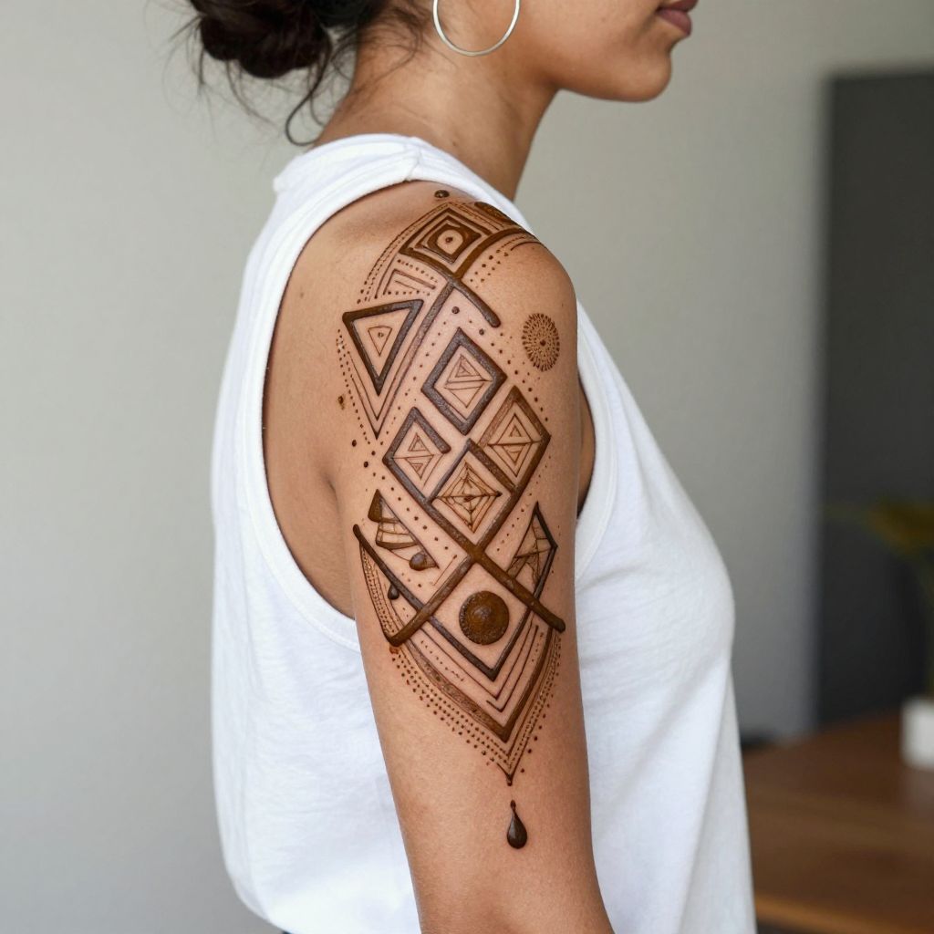 Geometric Shapes on the Upper Arm