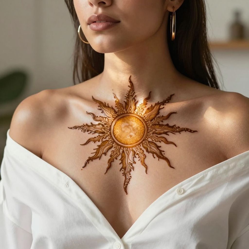 Sunburst on the Collarbone