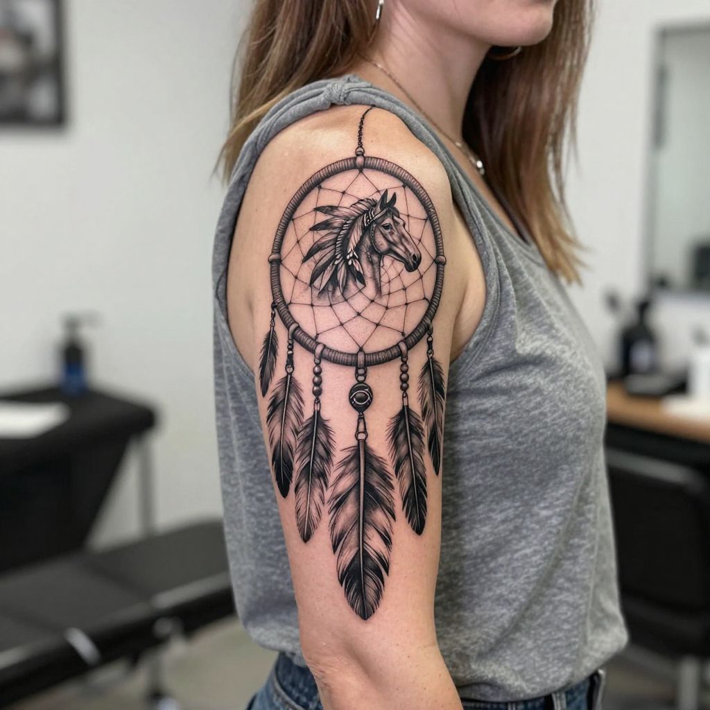 Dreamcatcher and Horse Combination