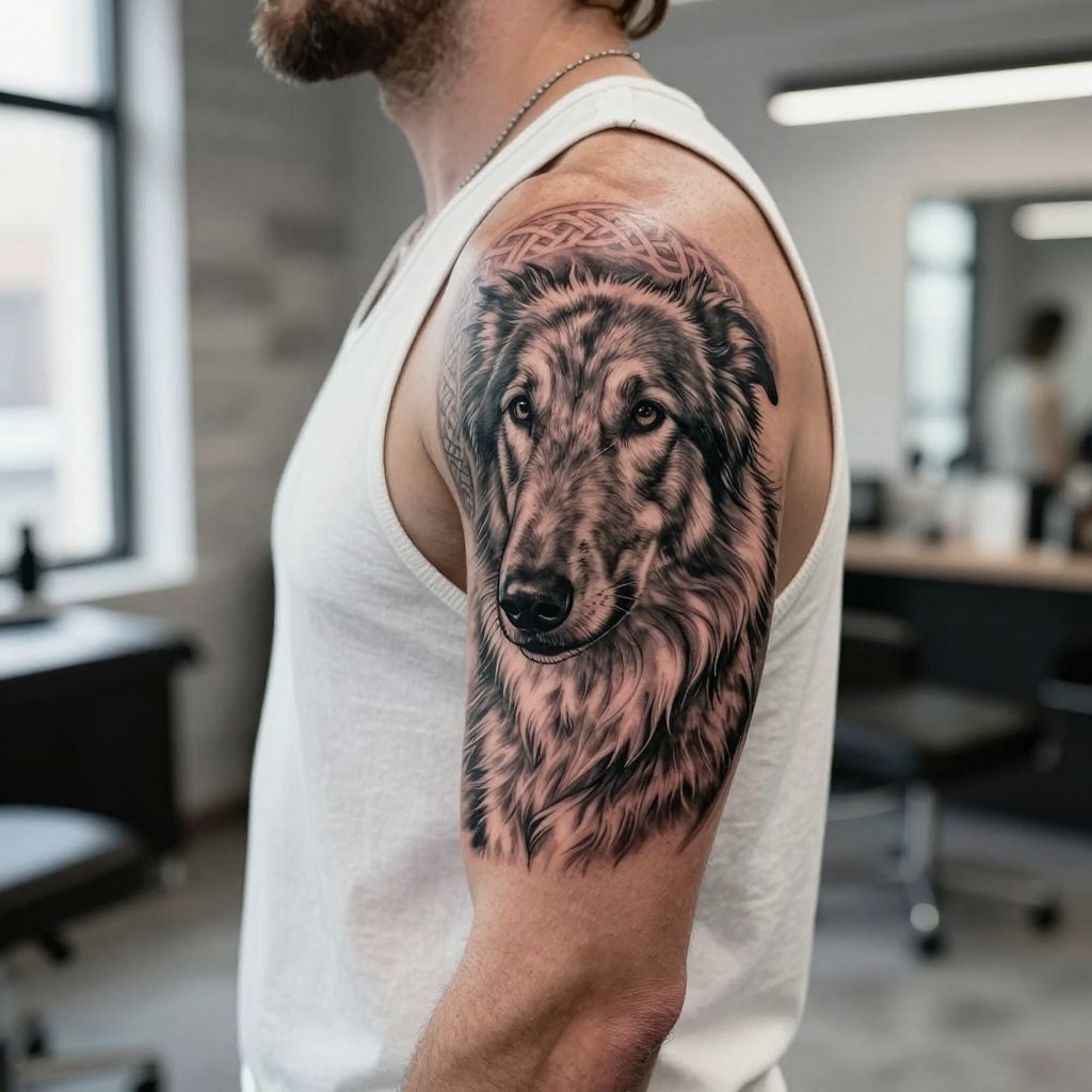 Irish Wolfhound Portrait