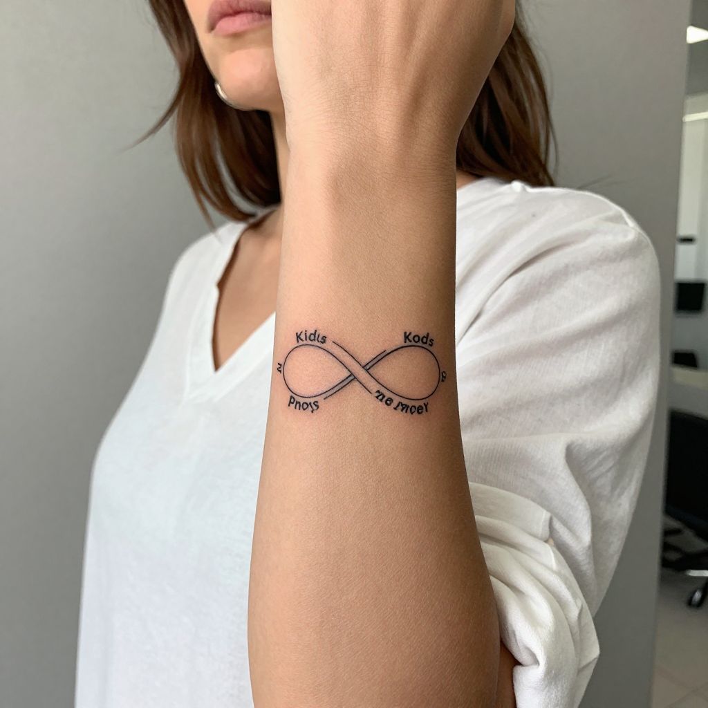Infinity Loop with Kids Names