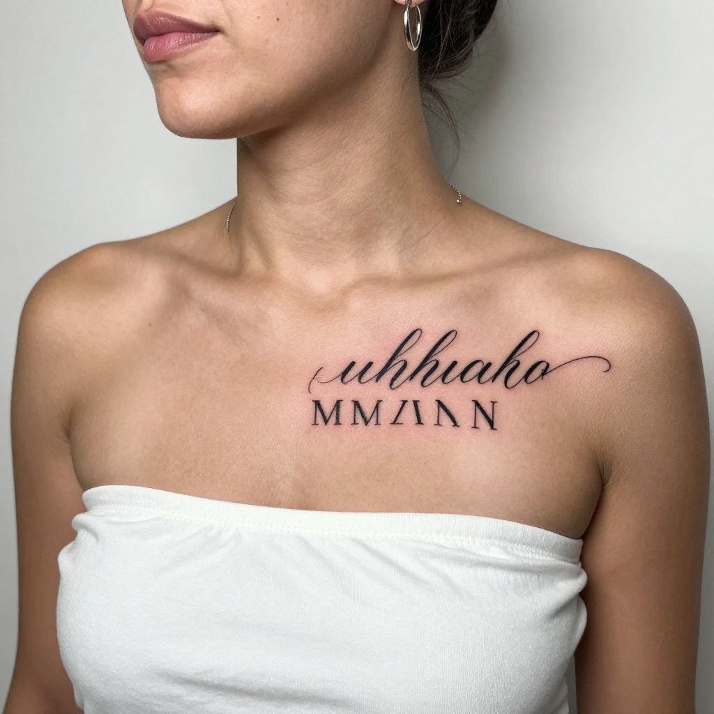 Script Name with Birthdate Tattoos