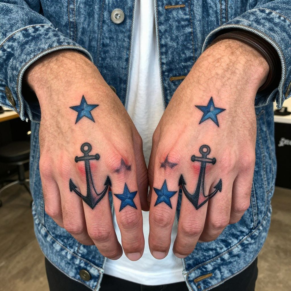 Nautical Stars or Anchors
