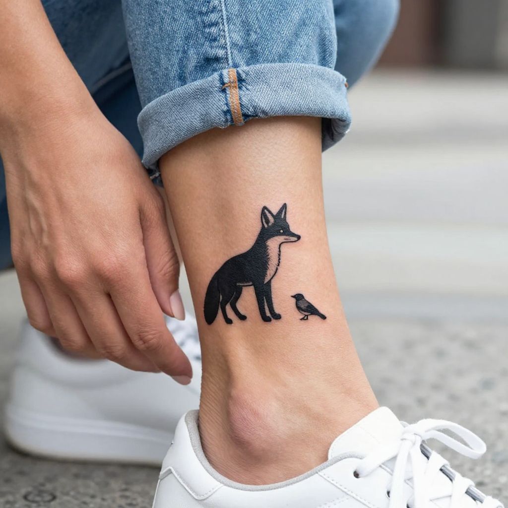 Small Animal Silhouettes on the Ankle or Foot