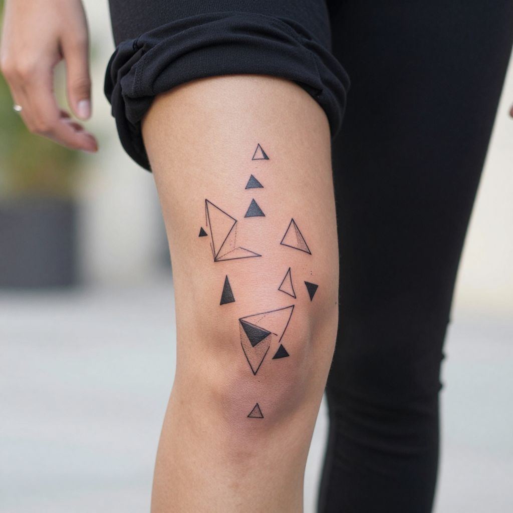 Small Geometric Shapes Behind the Knee