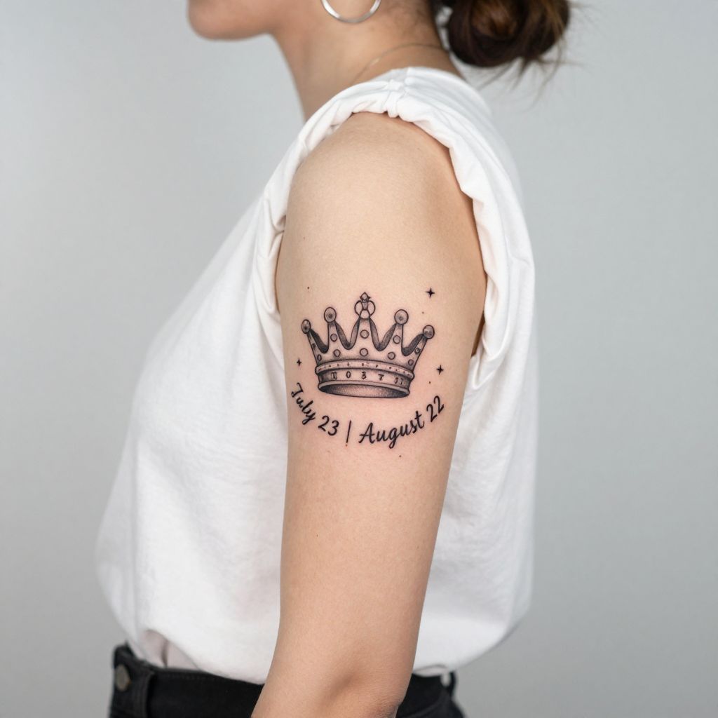 Leo Crown with Zodiac Dates