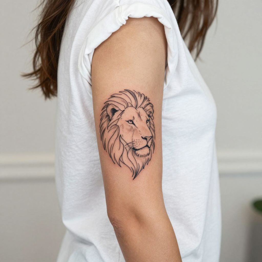 Abstract Leo Line Art