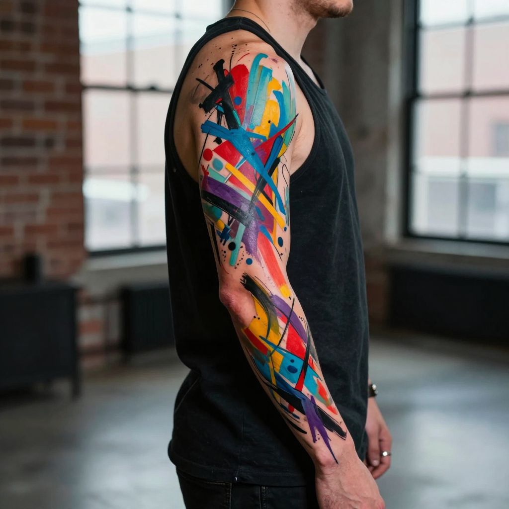Abstract Expressionist Sleeve