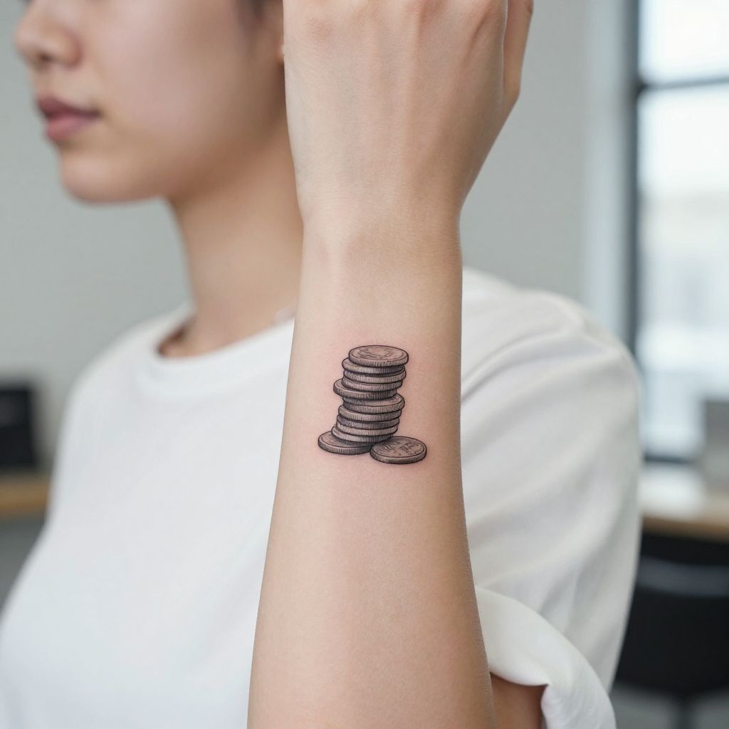 Minimalist Coin Stack