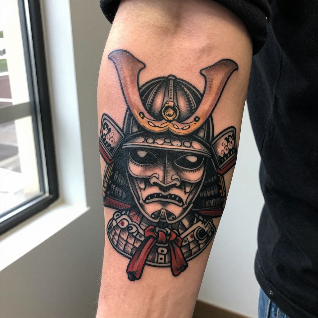 Samurai Helmet (Kabuto) Close-Up