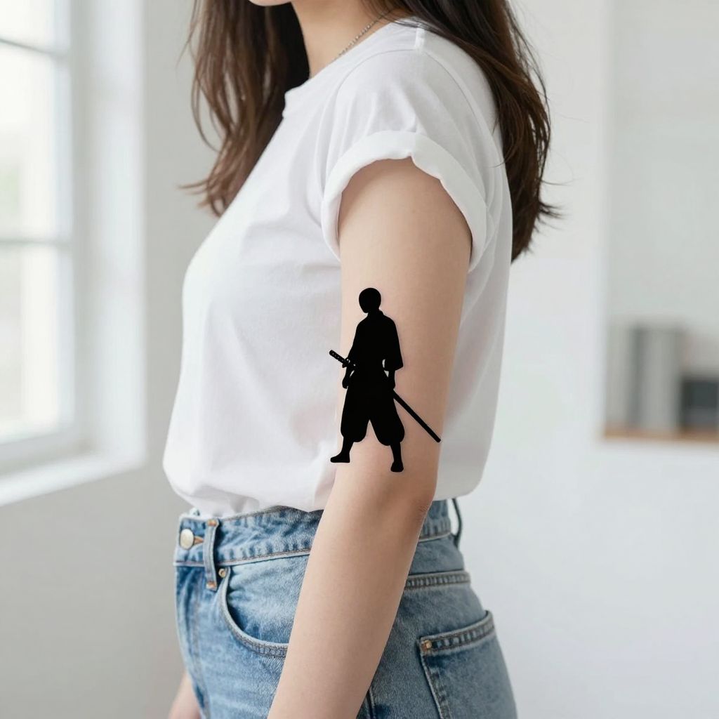 Minimalist Samurai Silhouette