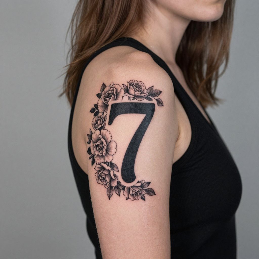 Bold Semicolon with Floral Frame