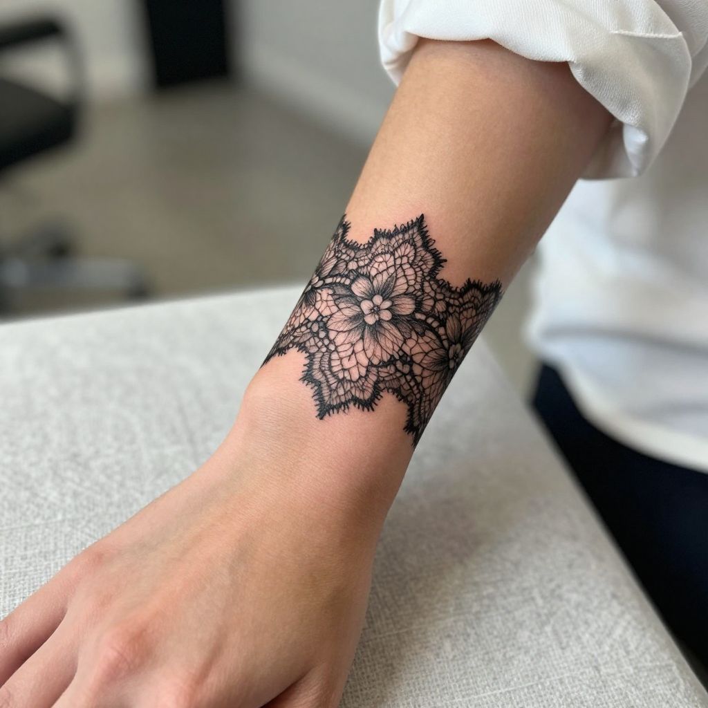 Delicate Lace Around the Wrist