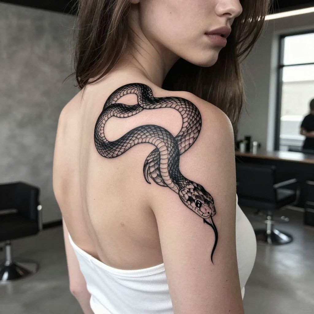 Seductive Shoulder Blade Snake