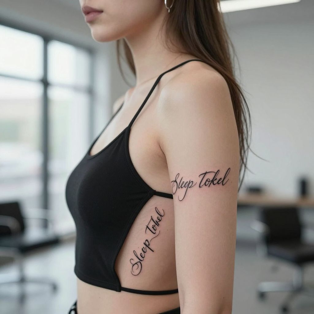Lyrics Script Tattoo