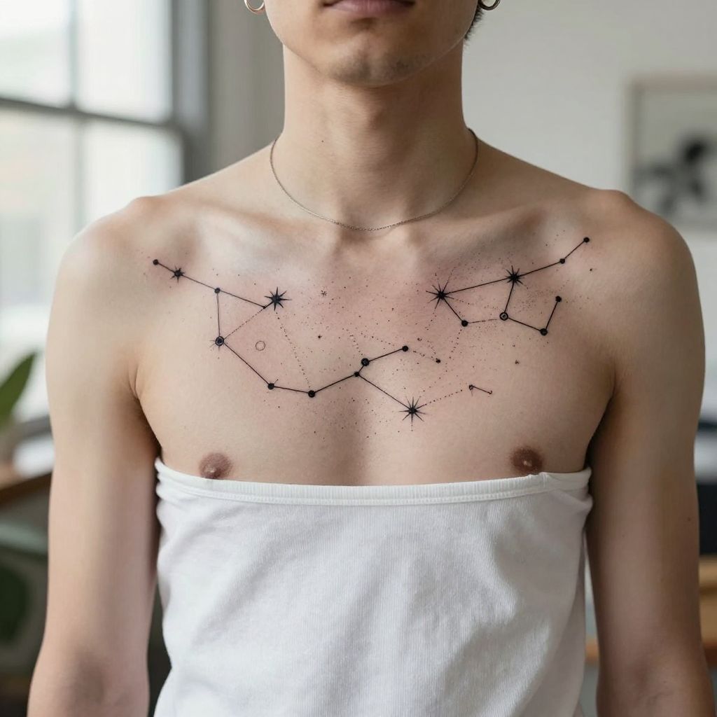 The Star Map Connection Tattoo