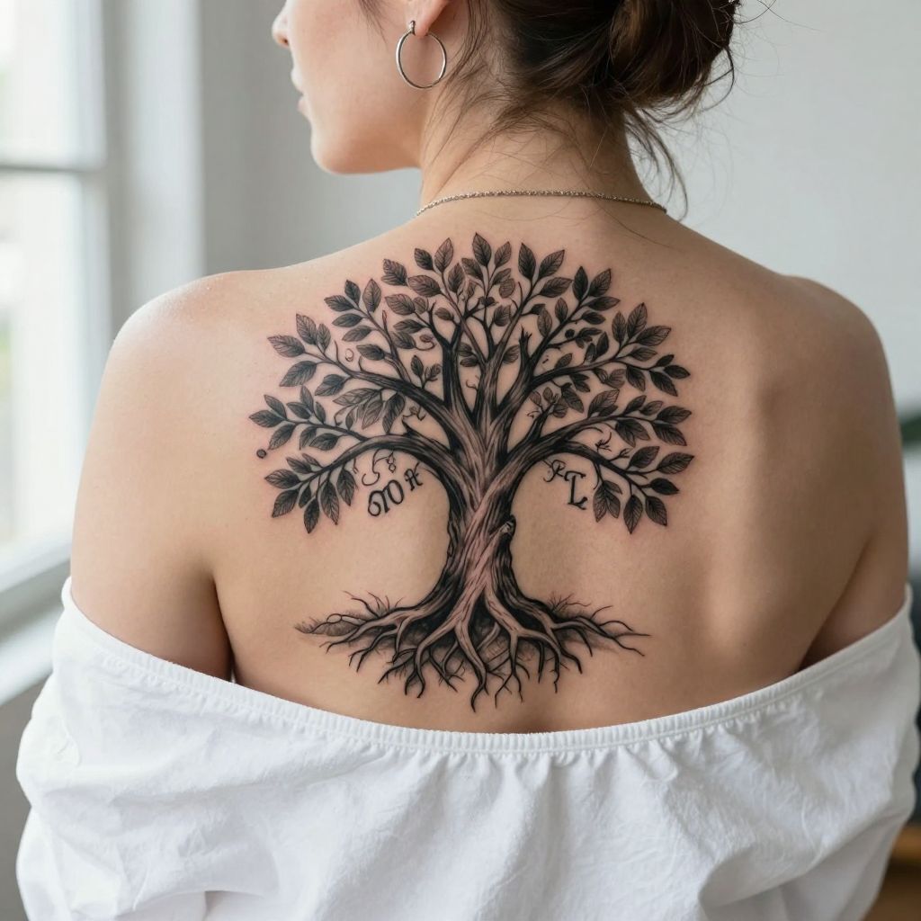 Tree of Life with Son’s Initials