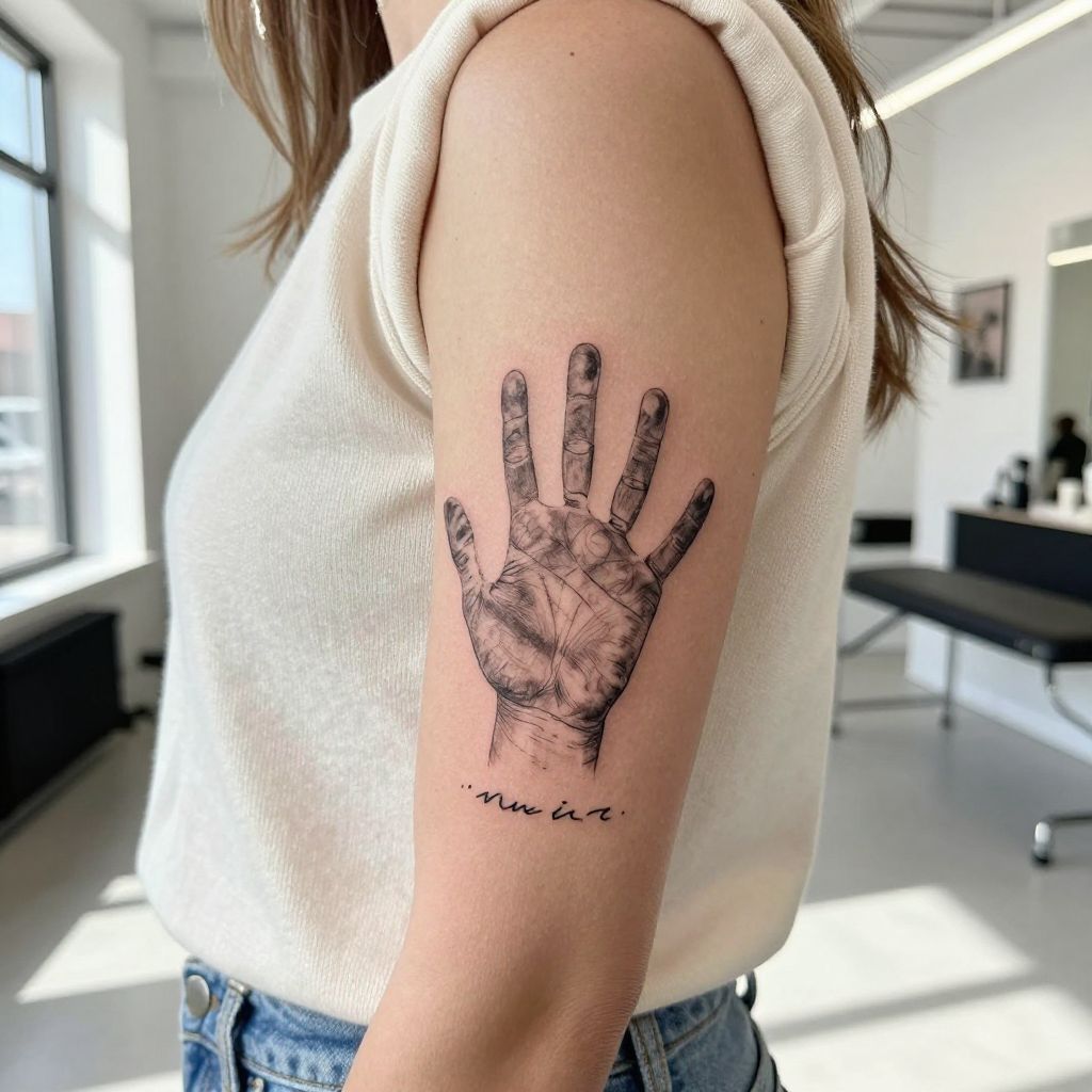 Handprint Tattoo