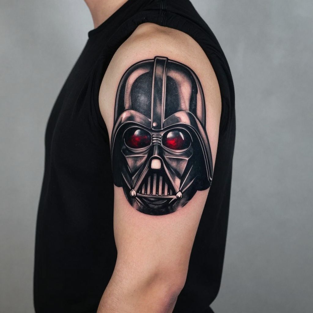 Darth Vader’s Mask with Red Accents