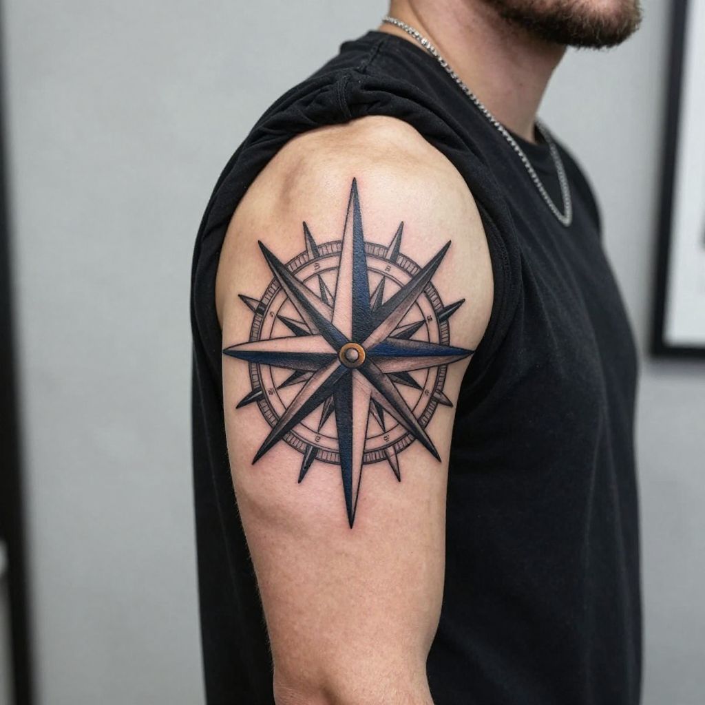 Sun Compass Tattoo